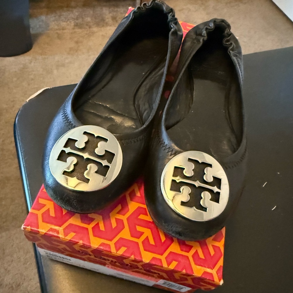 Tory Burch Black Classic Reva Ballet
